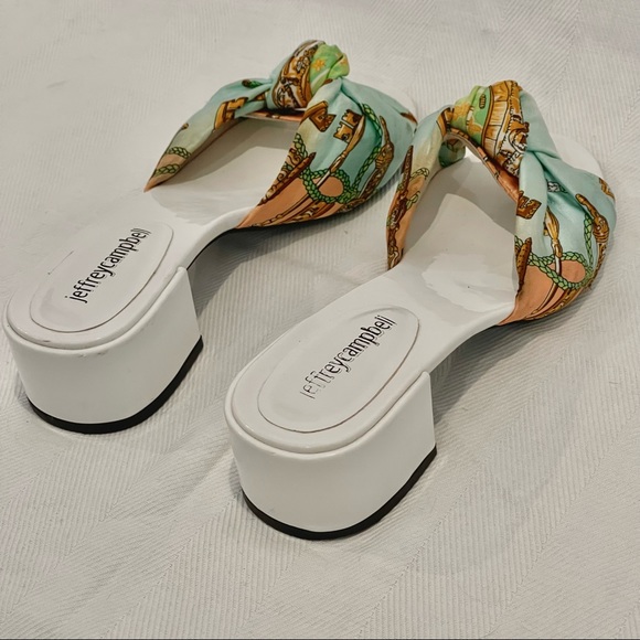 Jeffrey Campbell 100% Natural Silk Beaton Slide Size 7 - Picture 5 of 8